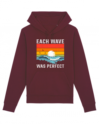 Each wave was perfect Burgundy