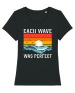 Each wave was perfect Tricou mânecă scurtă guler larg fitted Damă Expresser