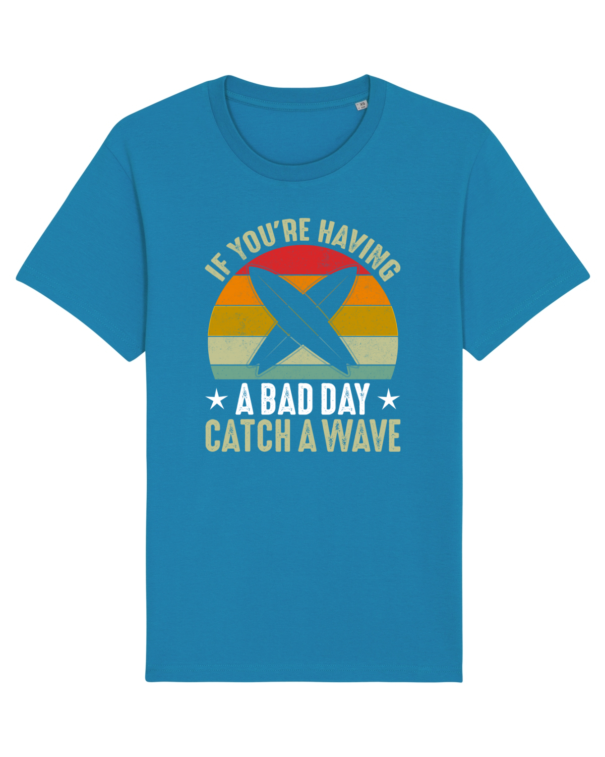 Tricou mânecă scurtă Unisex Rocker Azur