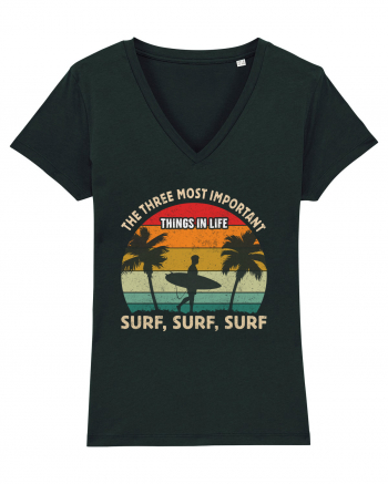 The three most important things in life surf, surf, surf. Black