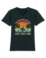 The three most important things in life surf, surf, surf. Tricou mânecă scurtă guler V Bărbat Presenter