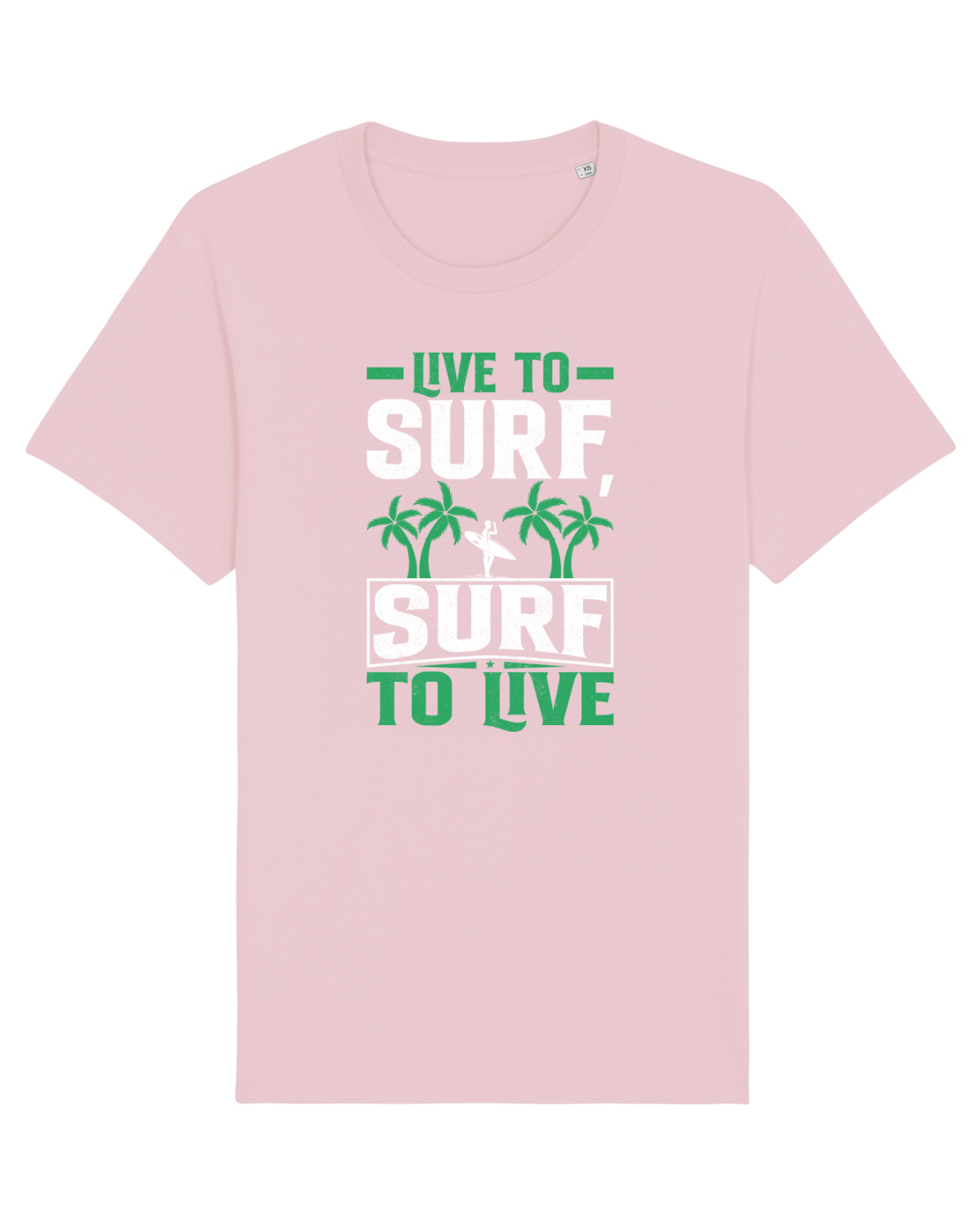 Tricou mânecă scurtă Unisex Rocker Cotton Pink