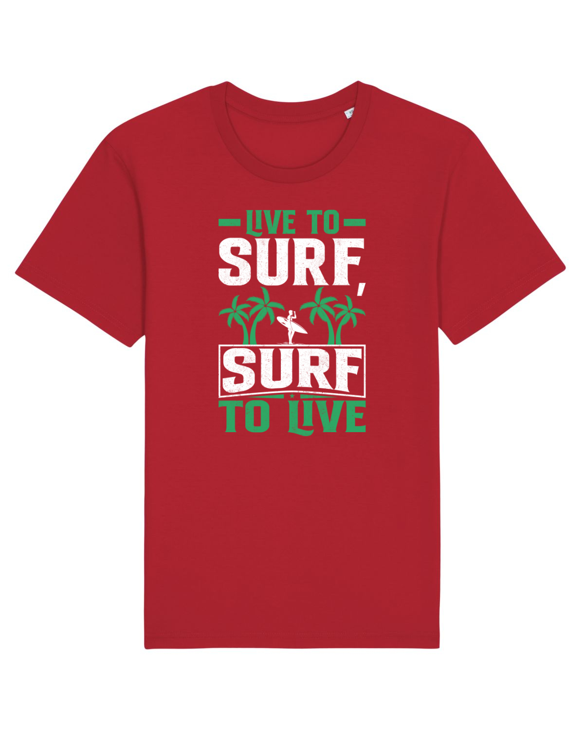Tricou mânecă scurtă Unisex Rocker Red