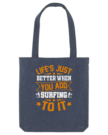 Lifes just better when you add surfing to it Midnight Blue