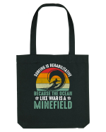Surfing is rehabilitative because the ocean, like war, is a minefield Sacoșă textilă