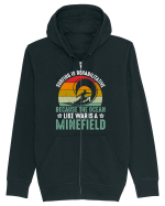 Surfing is rehabilitative because the ocean, like war, is a minefield Hanorac cu fermoar Unisex Connector