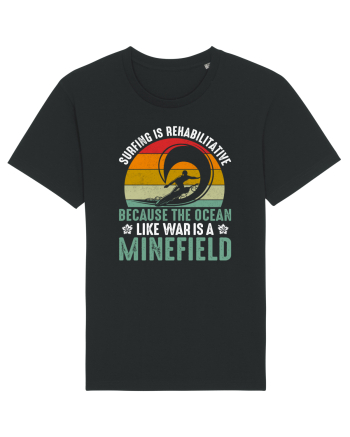 Surfing is rehabilitative because the ocean, like war, is a minefield Black
