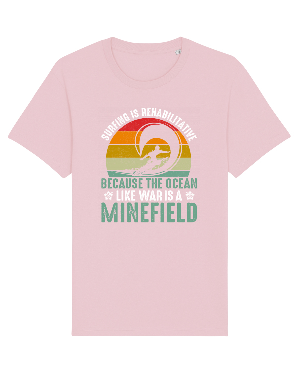 Tricou mânecă scurtă Unisex Rocker Cotton Pink