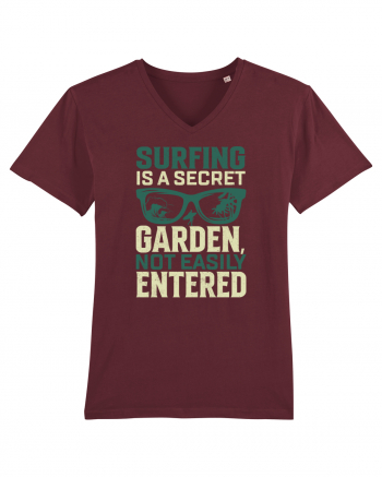 Surfing is a secret garden, not easily entered. Burgundy