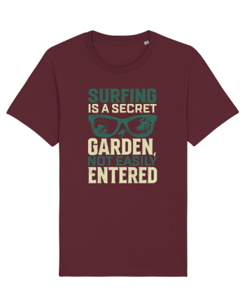 Surfing is a secret garden, not easily entered. Burgundy