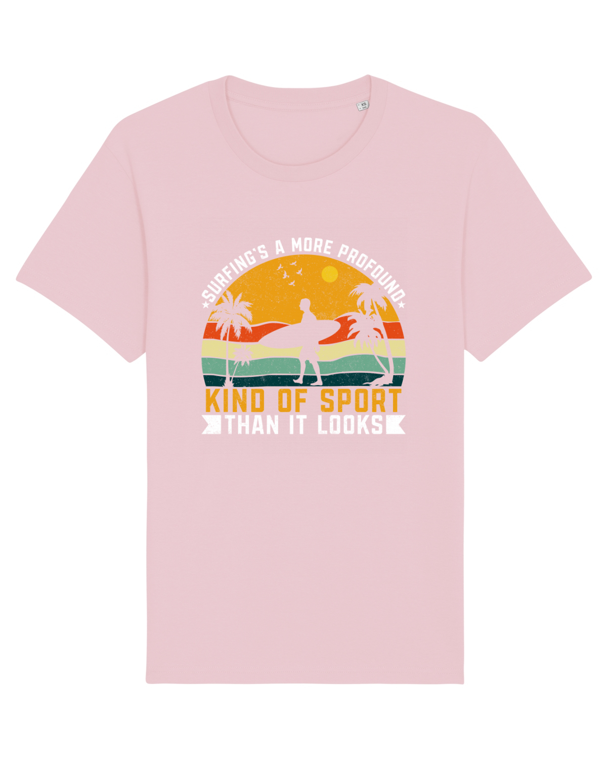 Tricou mânecă scurtă Unisex Rocker Cotton Pink