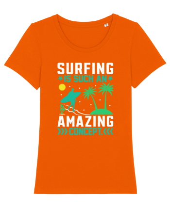 Surfing is such an amazing concept Bright Orange