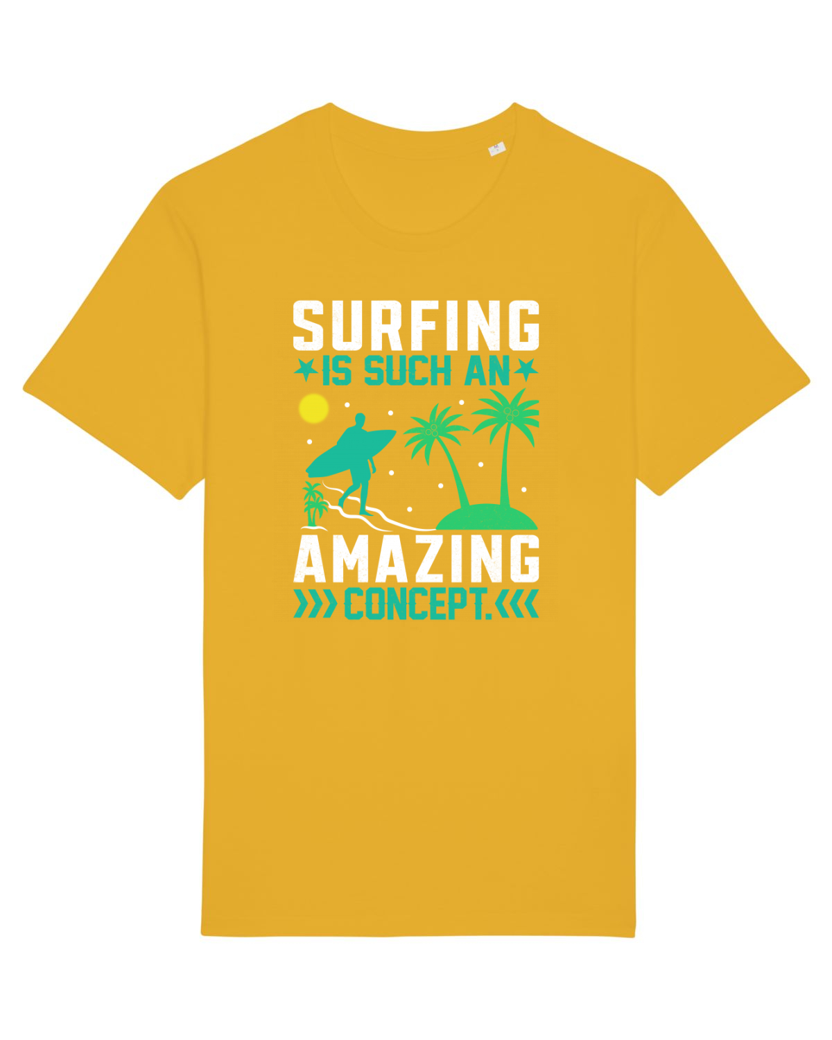 Tricou mânecă scurtă Unisex Rocker Spectra Yellow