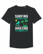 Surfing is such an amazing concept Tricou mânecă scurtă guler larg Bărbat Skater