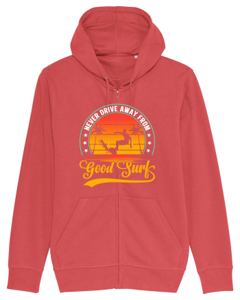 Never drive away from good surf Carmine Red