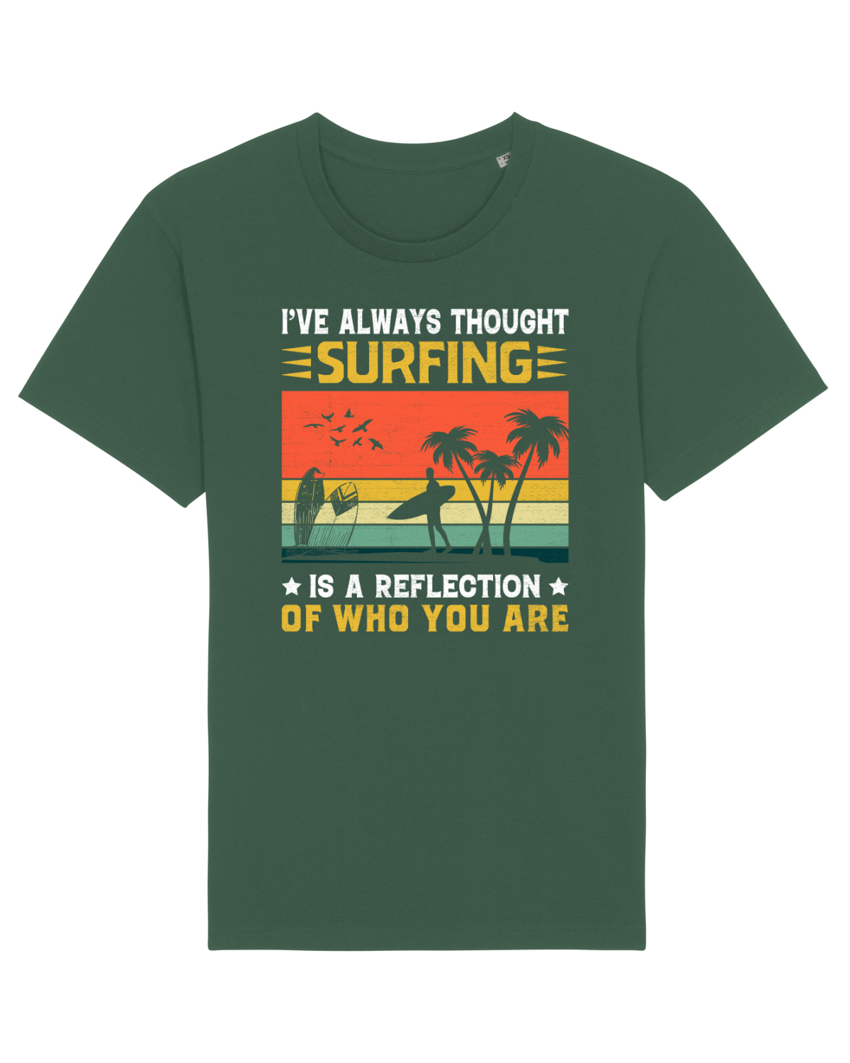 Tricou mânecă scurtă Unisex Rocker Bottle Green