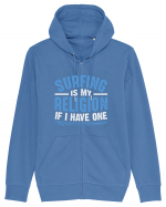 Surfing is my religion, if I have one. Hanorac cu fermoar Unisex Connector