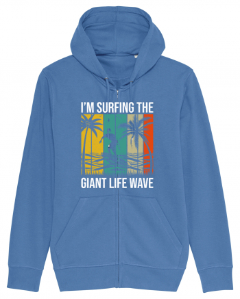 I'm surfing the giant life wave Bright Blue