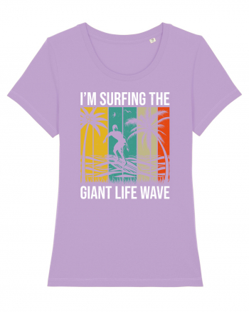 I'm surfing the giant life wave Lavender Dawn