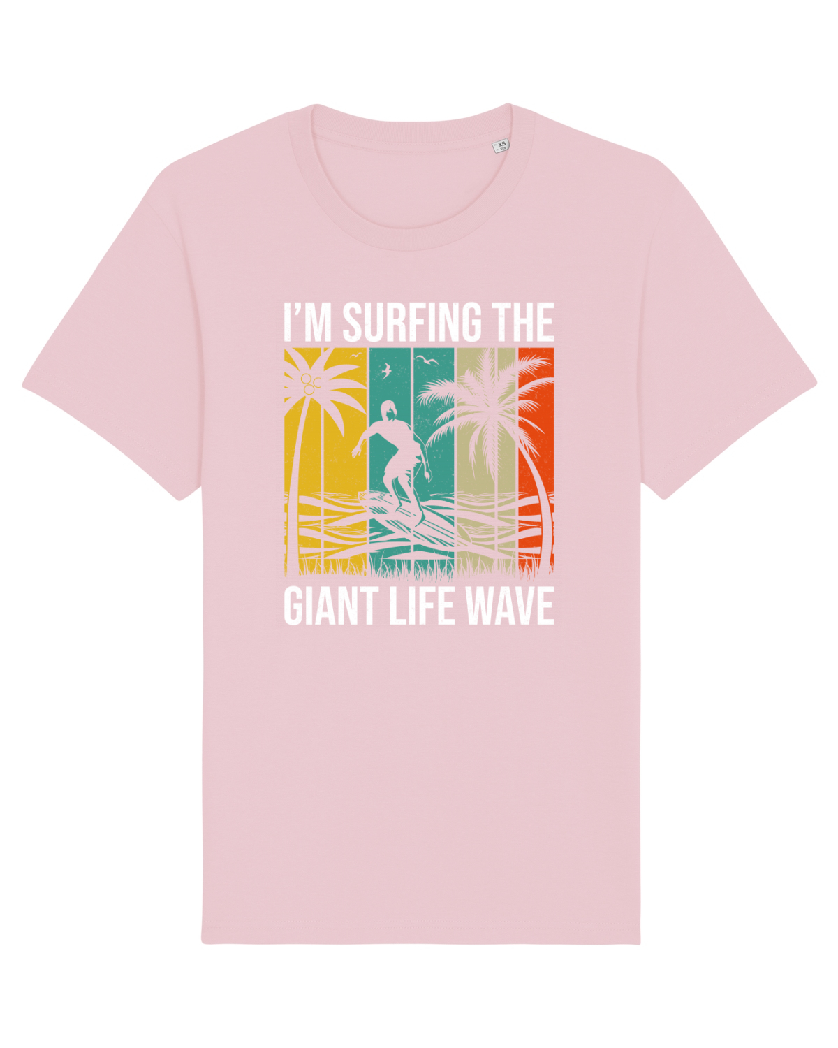 Tricou mânecă scurtă Unisex Rocker Cotton Pink