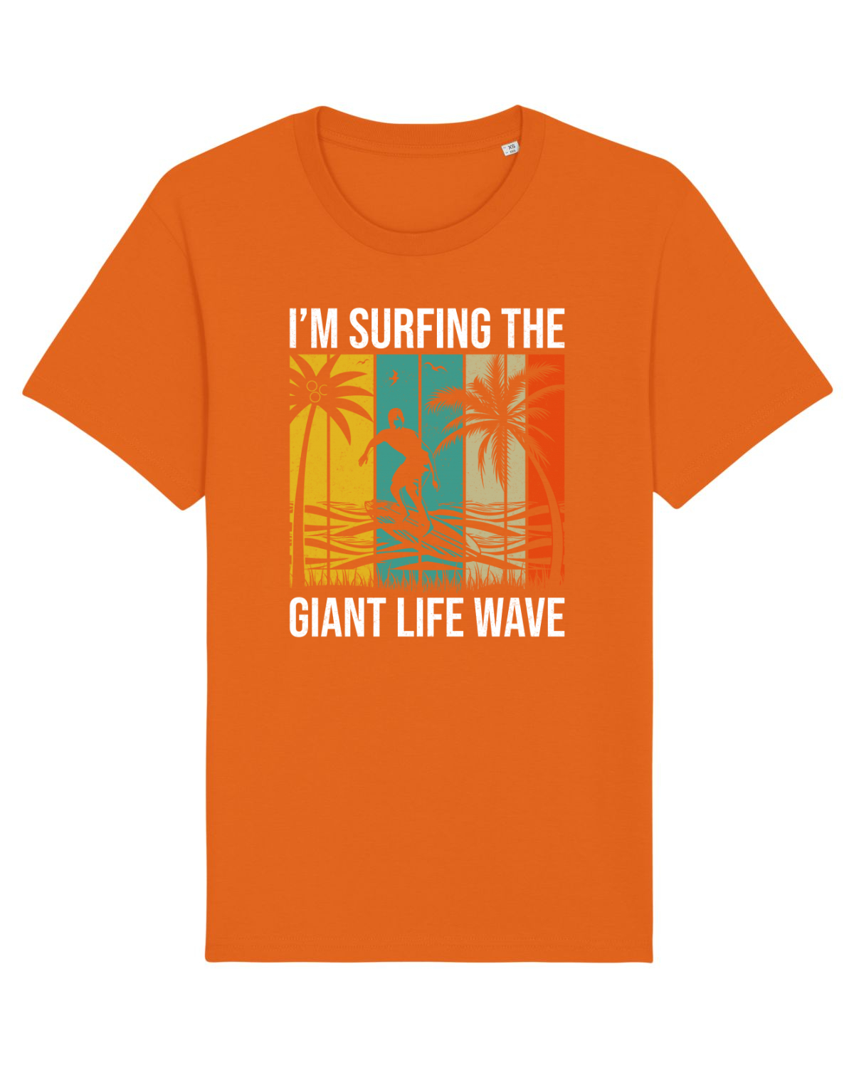 Tricou mânecă scurtă Unisex Rocker Bright Orange