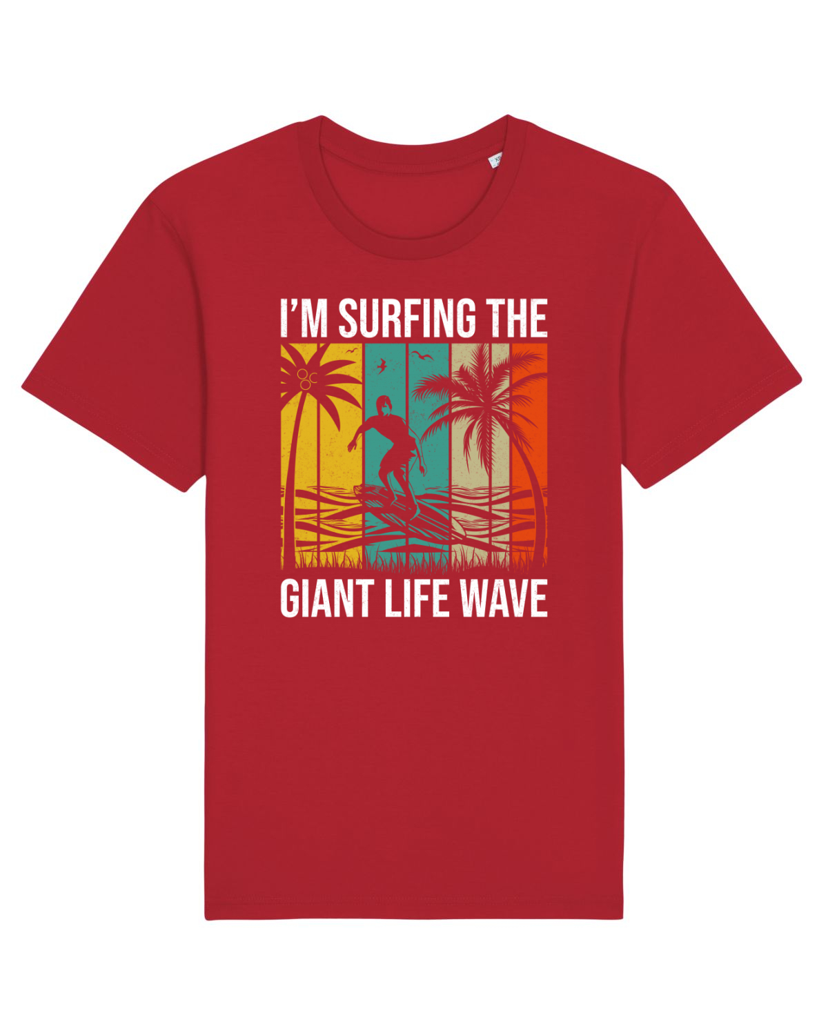 Tricou mânecă scurtă Unisex Rocker Red