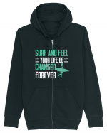 Surf and feel your life be changed forever Hanorac cu fermoar Unisex Connector