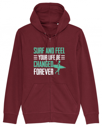 Surf and feel your life be changed forever Burgundy