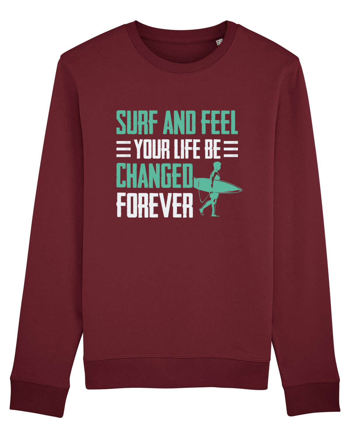 Bluză mânecă lungă Unisex Rise Burgundy