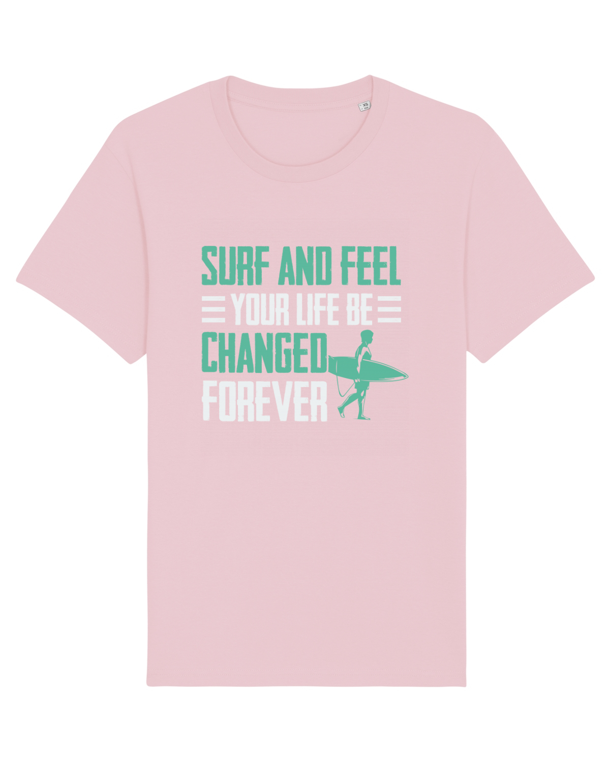 Tricou mânecă scurtă Unisex Rocker Cotton Pink