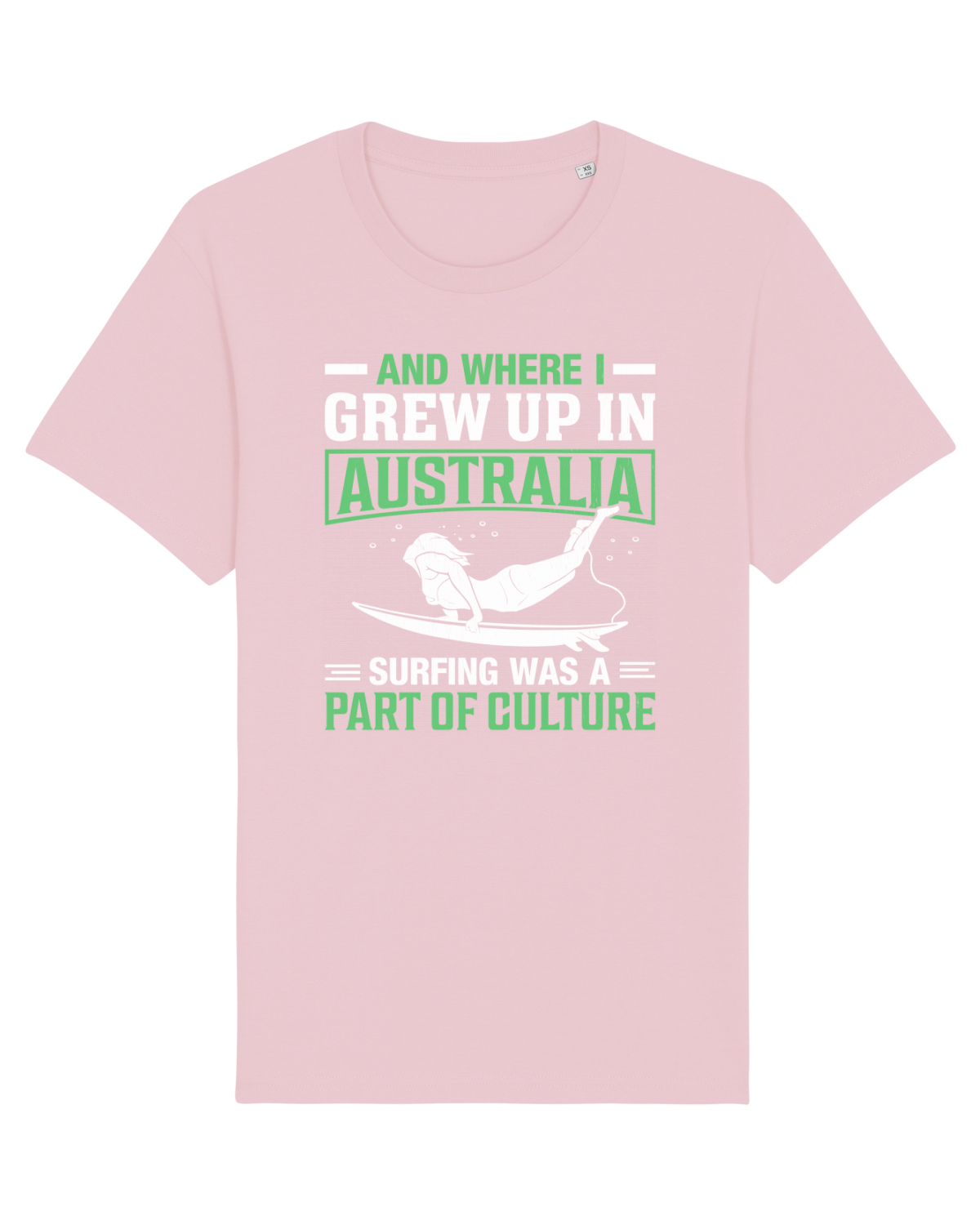 Tricou mânecă scurtă Unisex Rocker Cotton Pink
