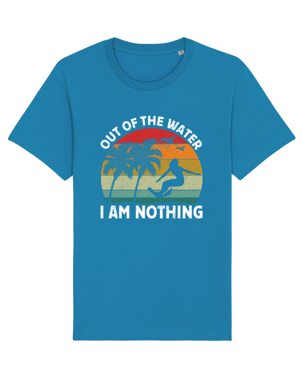 Tricou mânecă scurtă Unisex Rocker Azur