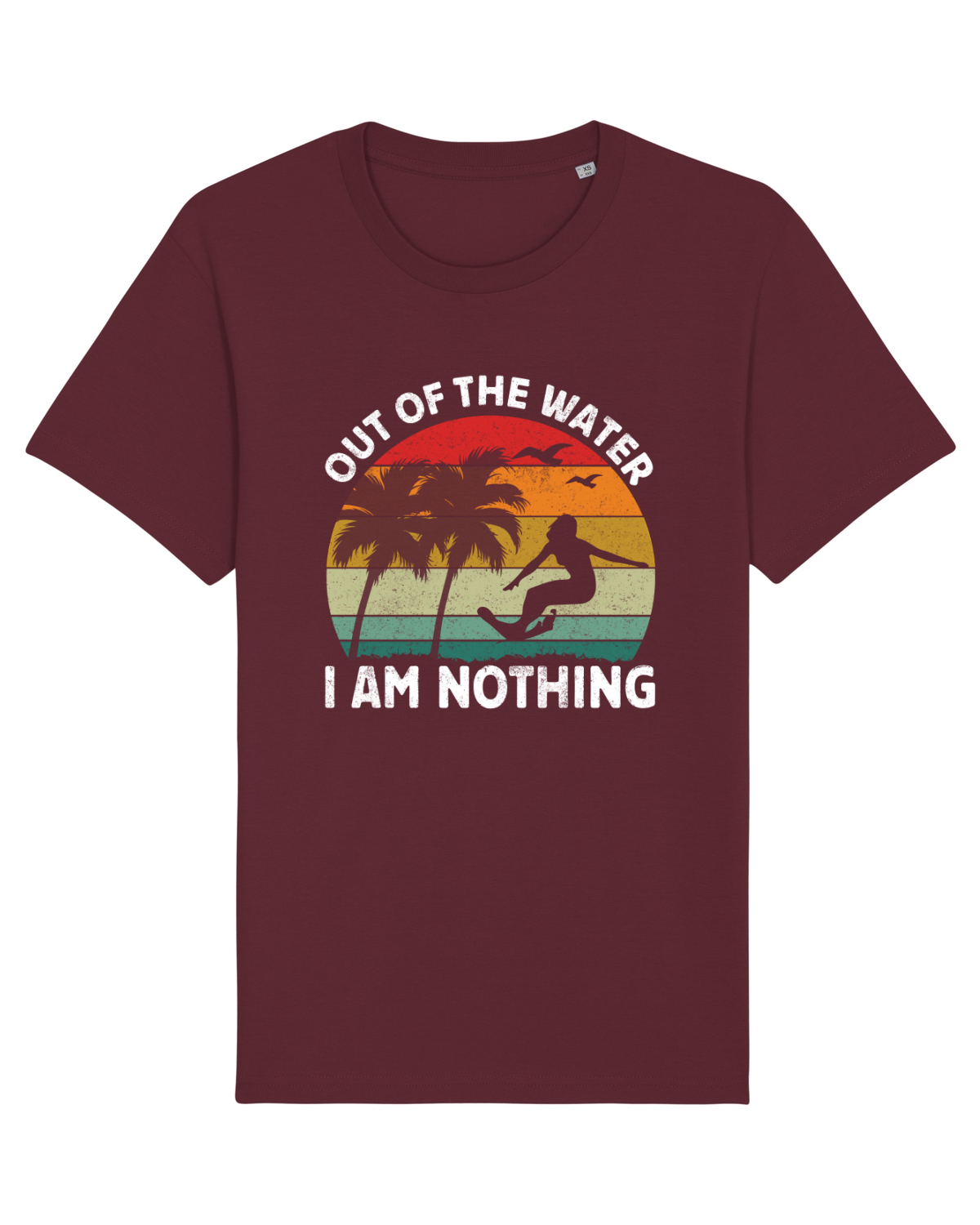Tricou mânecă scurtă Unisex Rocker Burgundy