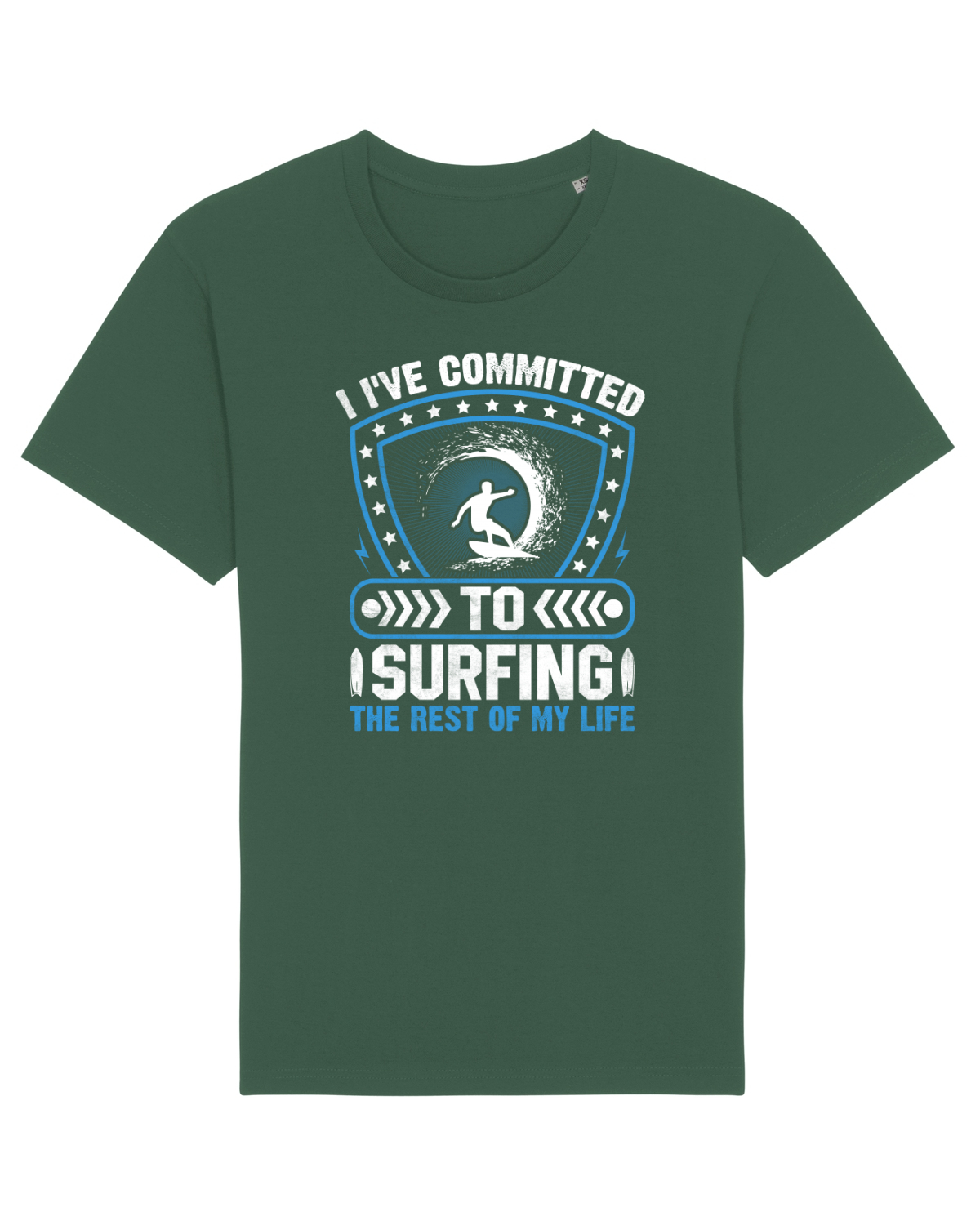 Tricou mânecă scurtă Unisex Rocker Bottle Green