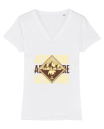 Adventure Tricou mânecă scurtă guler V Damă Evoker