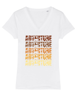 Adventure Tricou mânecă scurtă guler V Damă Evoker