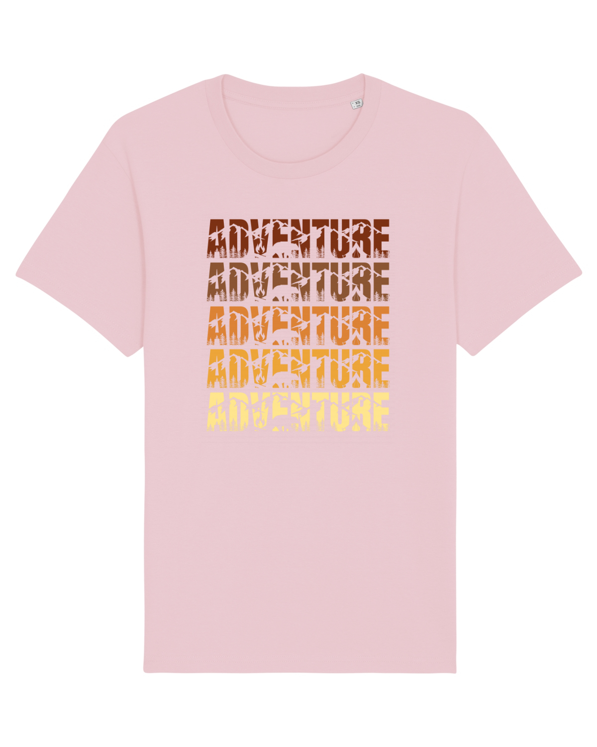 Tricou mânecă scurtă Unisex Rocker Cotton Pink