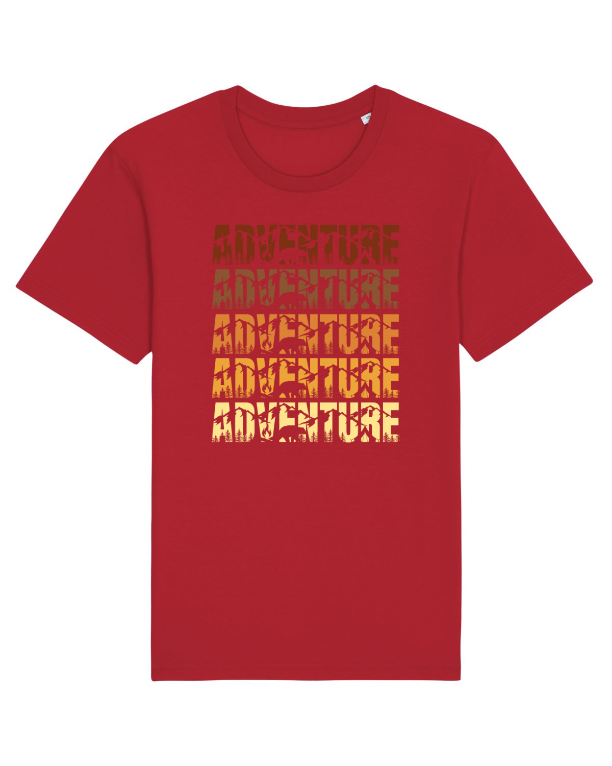 Tricou mânecă scurtă Unisex Rocker Red