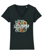 Succumama Tricou mânecă scurtă guler V Damă Evoker