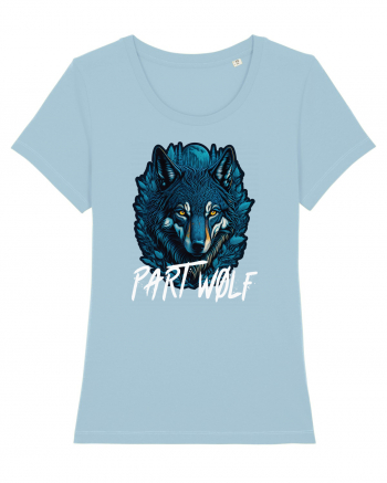 I am part wolf Sky Blue