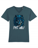 I am part wolf Tricou mânecă scurtă guler V Bărbat Presenter