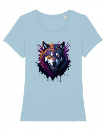 Wolf Spirit Sky Blue