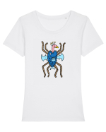 Weird animal #3 Tricou mânecă scurtă guler larg fitted Damă Expresser