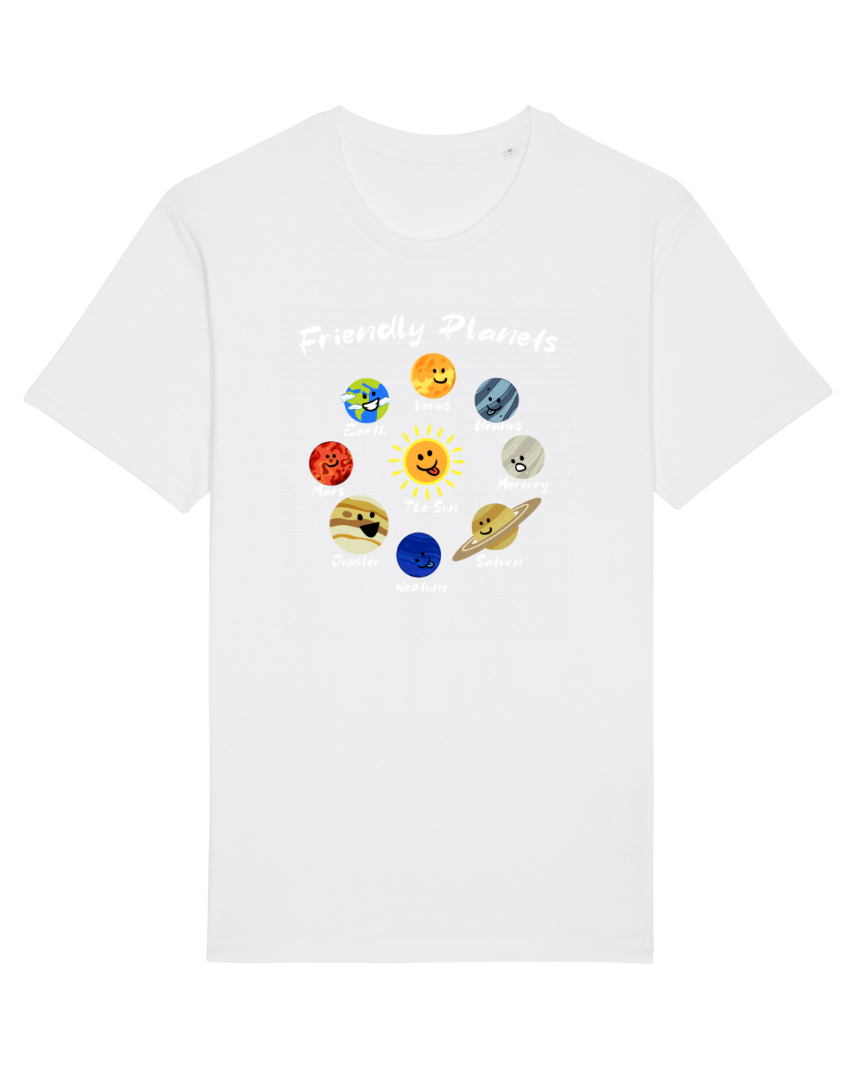 Tricou mânecă scurtă Unisex Rocker White