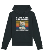 I Like Cats And Coffee And Maybe 3 People Hanorac Unisex Drummer