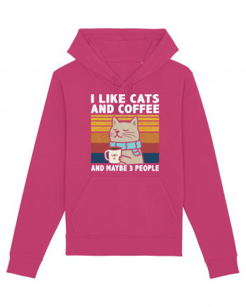 I Like Cats And Coffee And Maybe 3 People Raspberry