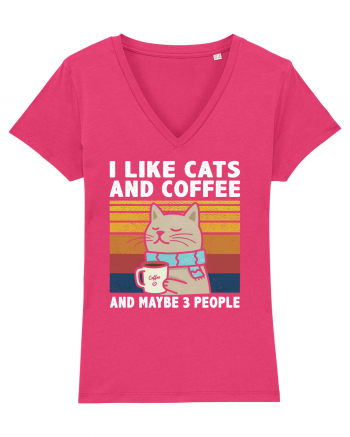 I Like Cats And Coffee And Maybe 3 People Raspberry