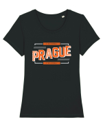Prague Tricou mânecă scurtă guler larg fitted Damă Expresser