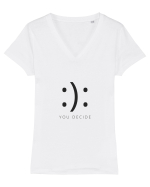 U Decide Tricou mânecă scurtă guler V Damă Evoker
