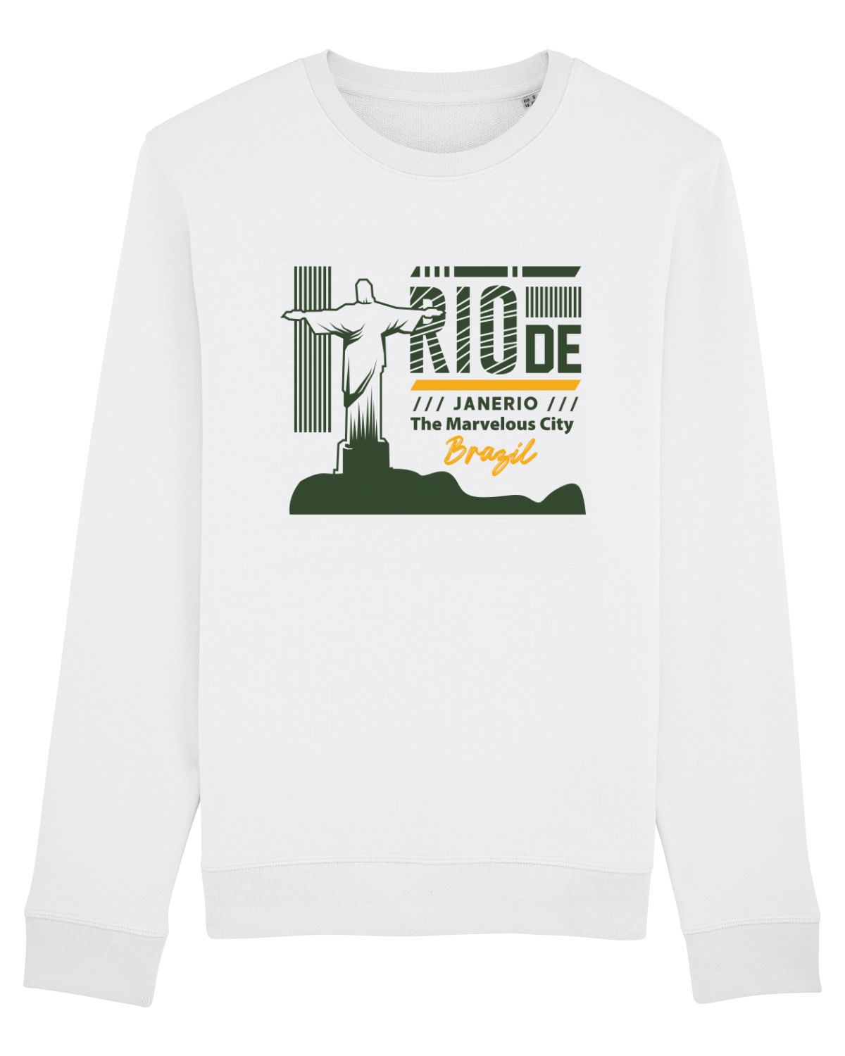 Bluză mânecă lungă Unisex Rise White